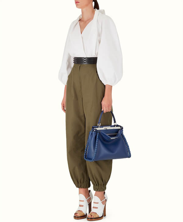2016新作 フェンディバッグスーパーコピー FE820 フェンディ LOOK16 WOVEN EDGE REGULAR PEEKABOO